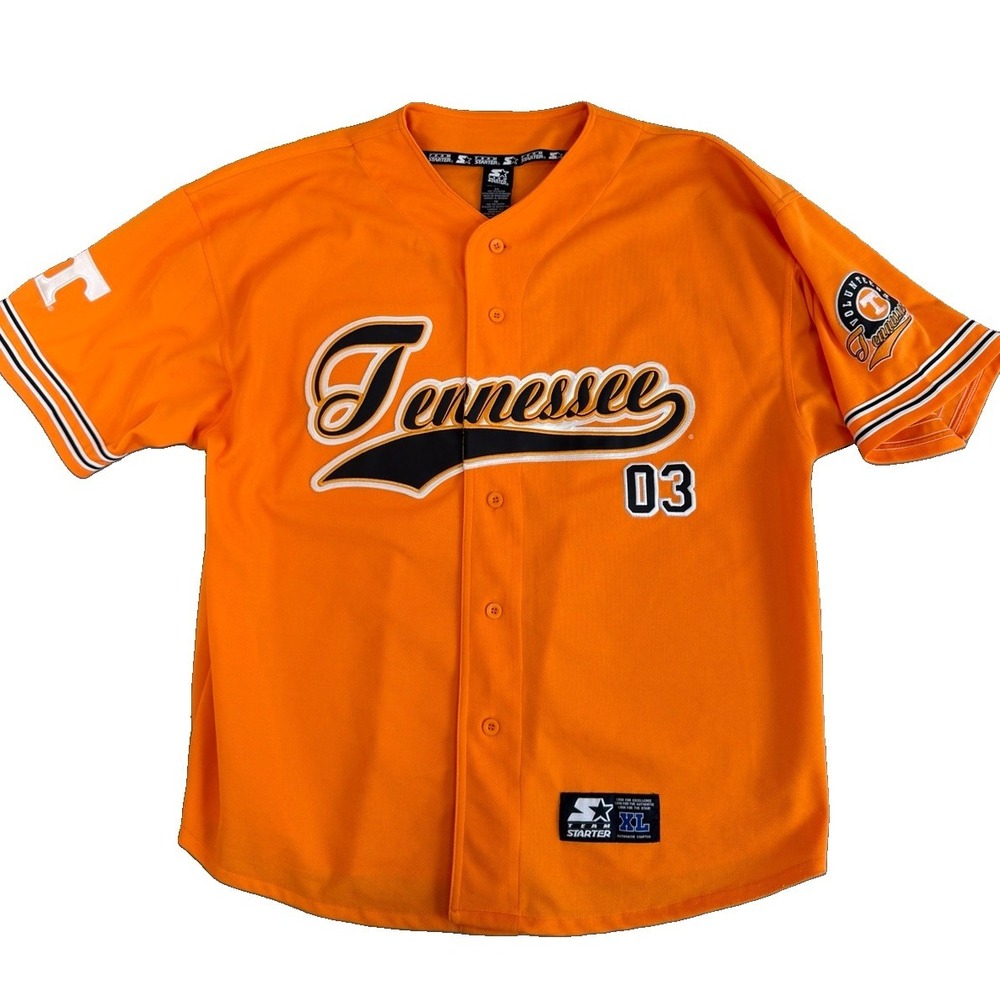 Vintage Starter University Of Tennessee Volunteers NCAA Sewn Baseball Jersey XL